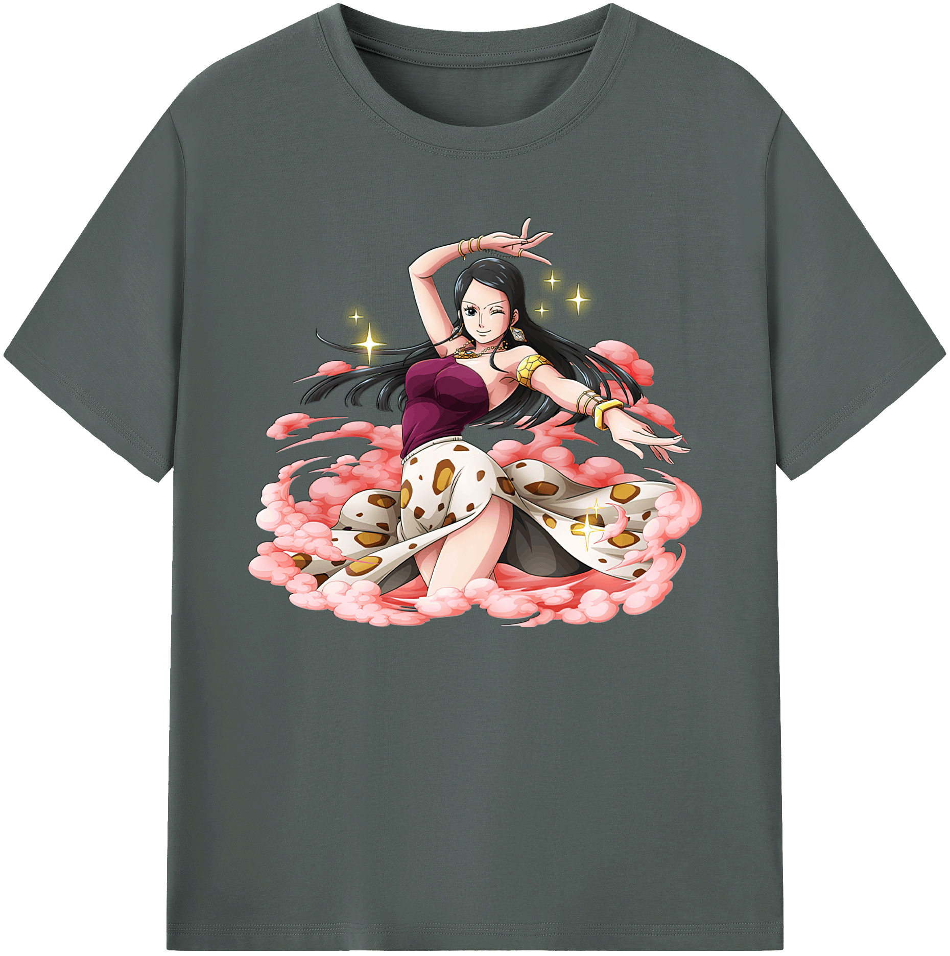 ワンピース ニコ・ロビン ONE PIECE Nico Robin 綿100％ メンズ半袖Tシャツ｜肌触りやわらか＆通気性